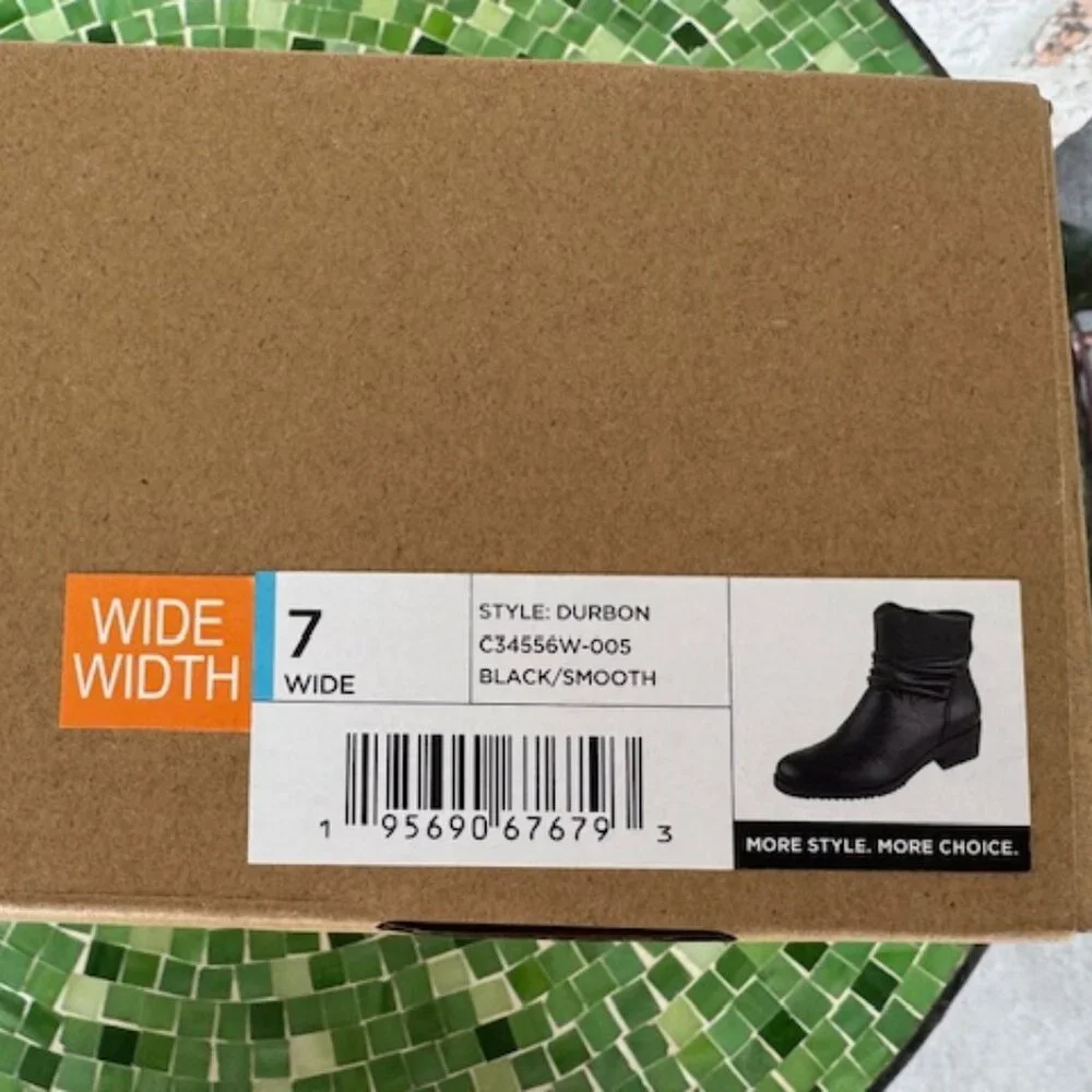 Cliffs by White Mountain Booties - Durbon BLACK/SMOOTH 7 Wide